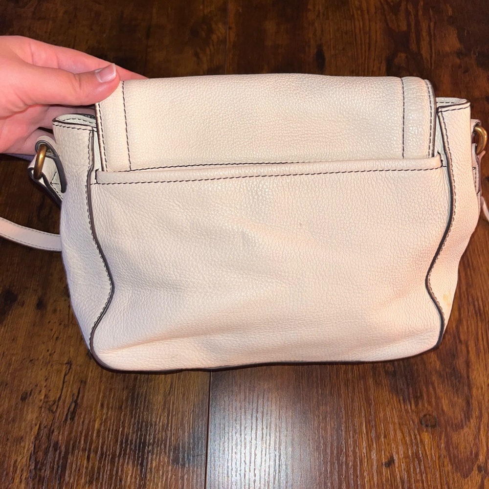 Aimee Kestenberg Cream Leather Crossbody Bag - Picture 5 of 10